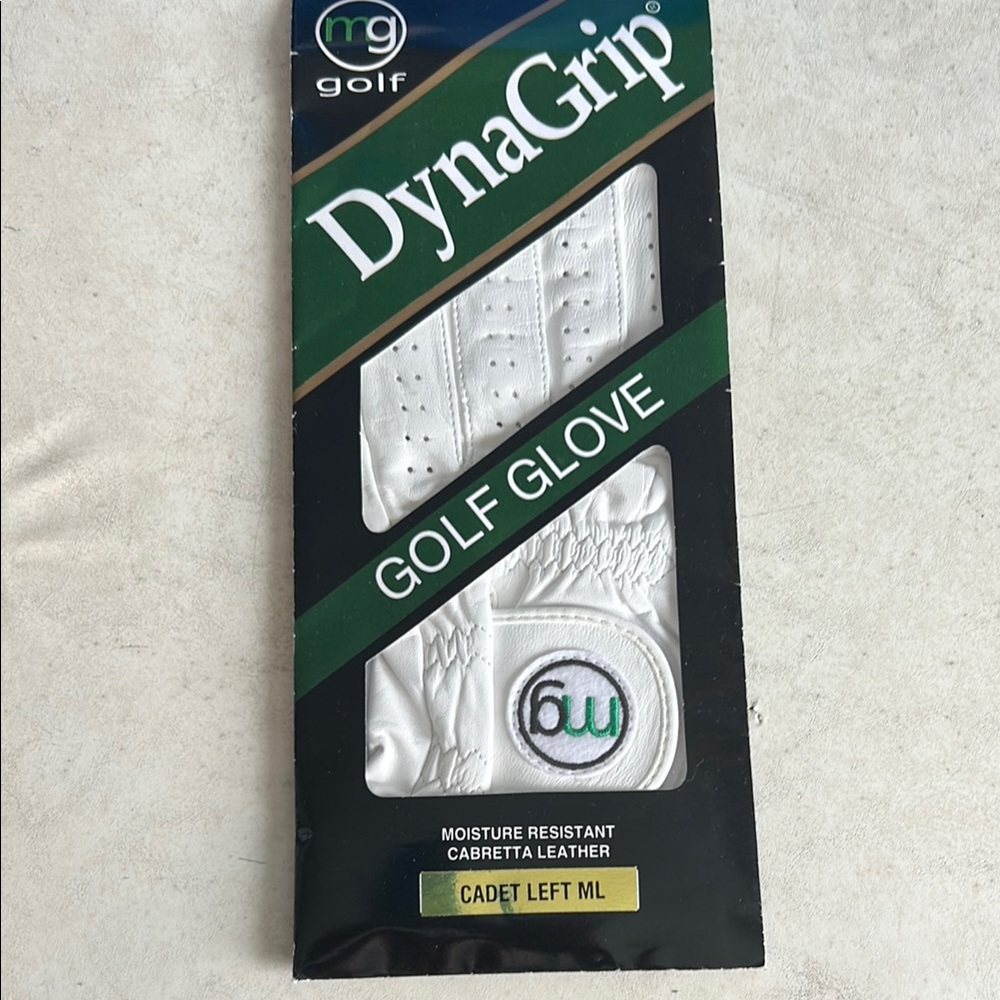 DynaGrip White Golf Glove